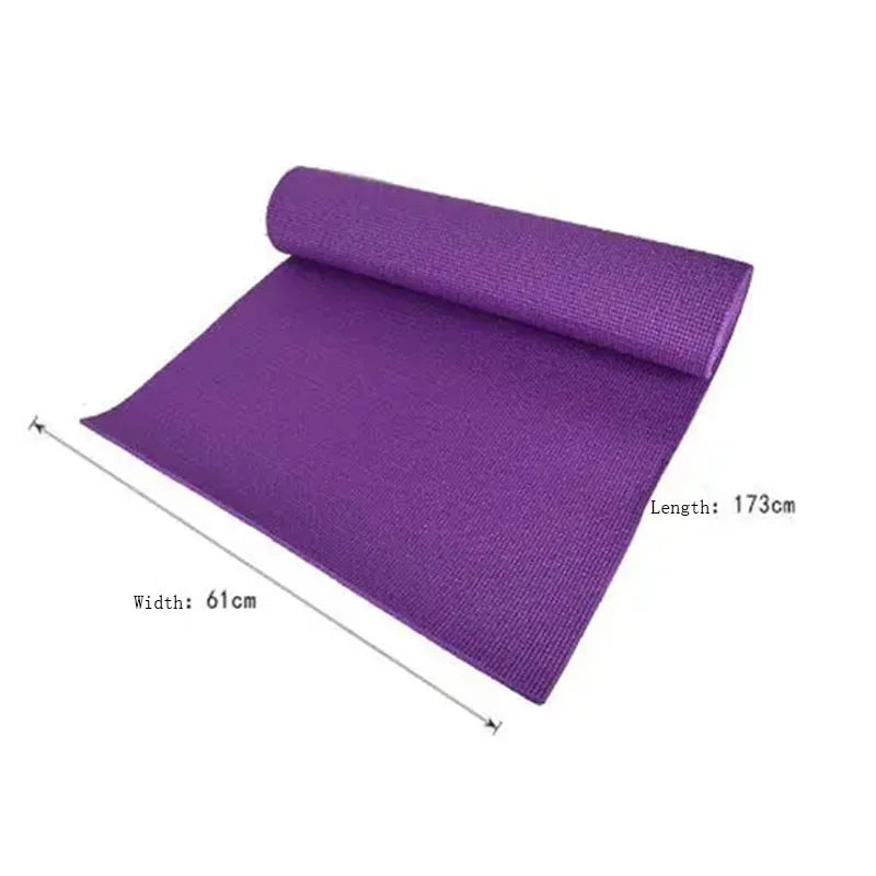 6mm Thick Non-Slip Yoga Mat for Women - Home & Gym Fitness